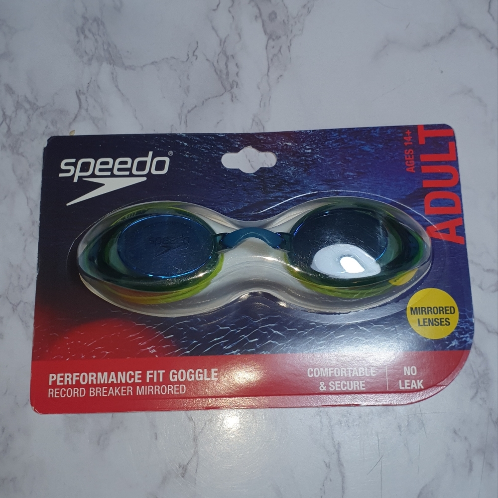 Speedo Adult Record Breaker Swimming Goggles
